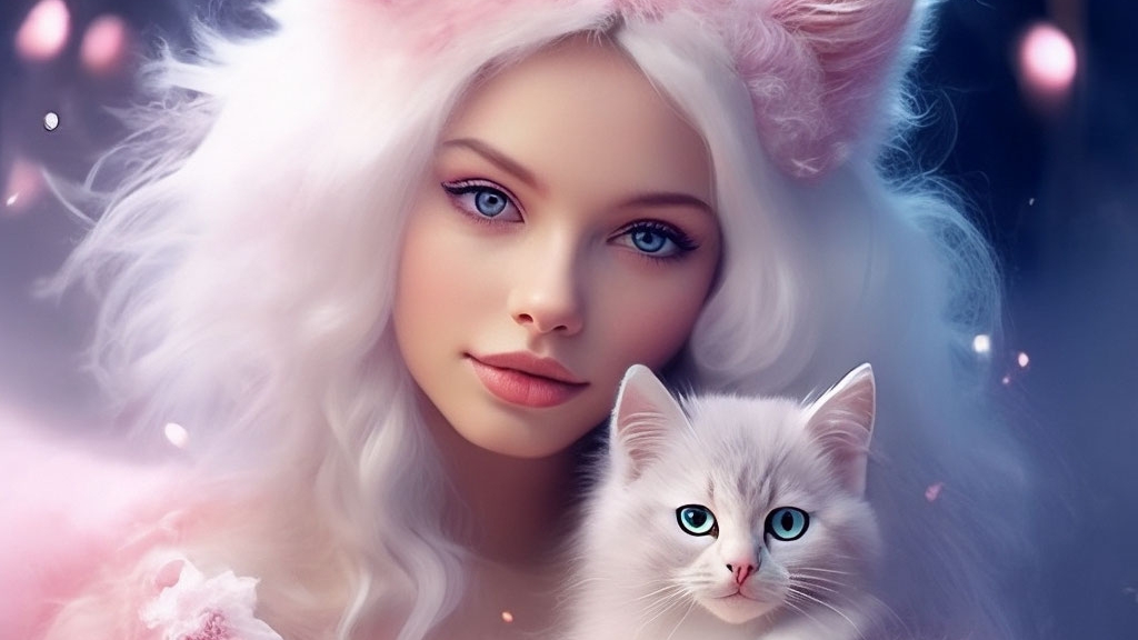 Девушка с кошечками (Enya remix 2025)