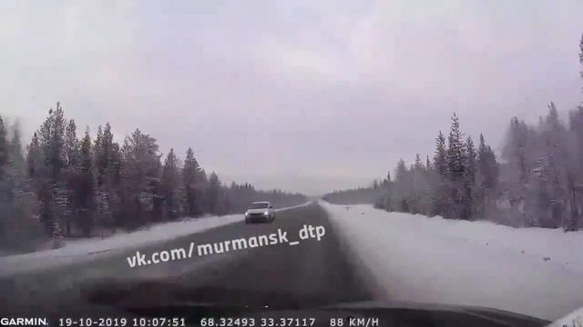 Занесло на трассе Р-21"Кола"