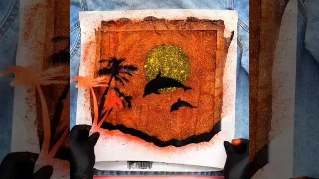 потребуется для декорирования джинсовой одежды - это акриловая краска по ткани и фантазия.
#идея