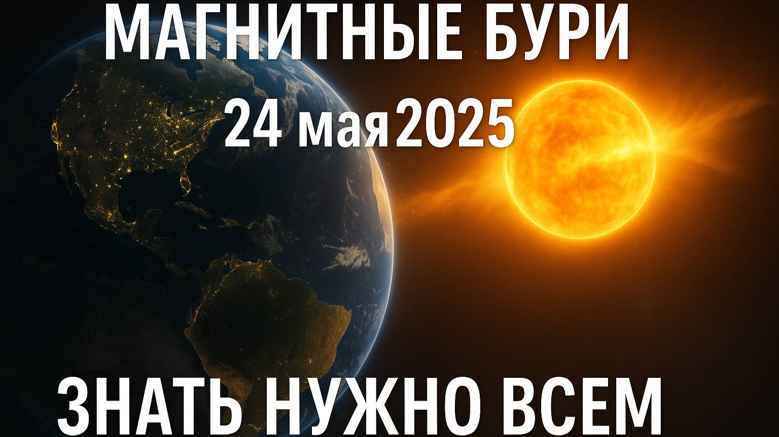 Магнитные бури 24 мая 2025 🌪 Что нас ждет и как защитить здоровье в дни геомагнитной активности