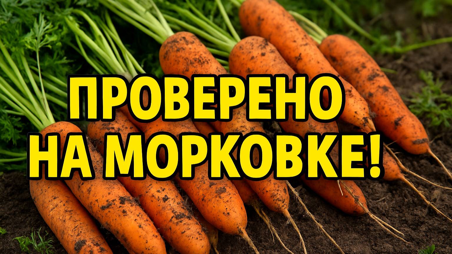 Это удобрение мы используем каждый год — морковь отменная!