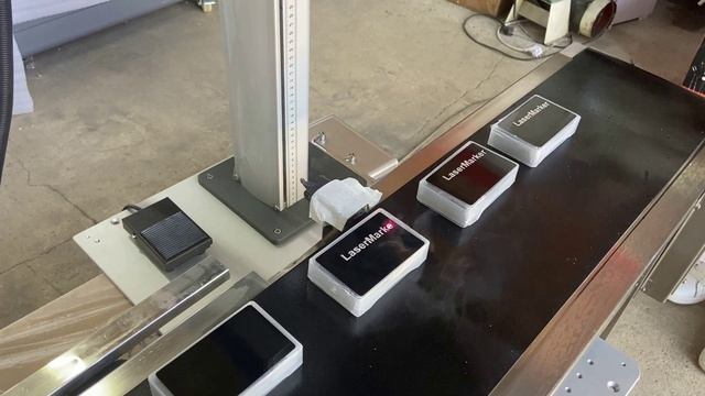 Конвейерная линия по маркировке на лазерном маркере LiMark