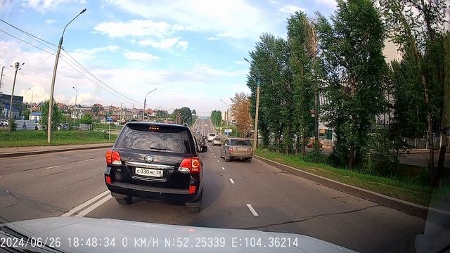 #ПДД. г. Иркутск. Движение по полосам. г/н Т078НН138, А795ХА38,