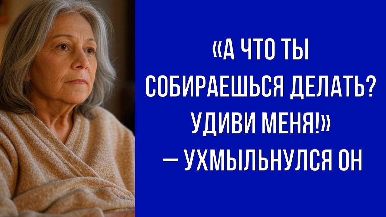 Ты правда считаешь, что в моём возрасте остаётся только сидеть дома – спросила я
