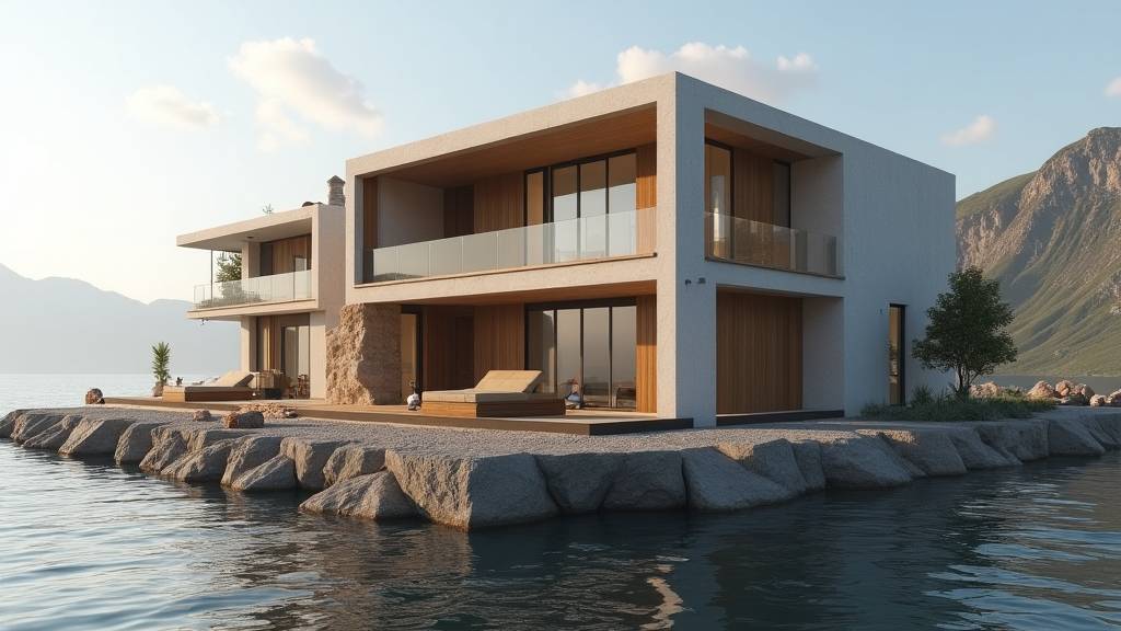 🏗️ Водный Каркас — Строим Основание Дома в Minecraft! 🌊