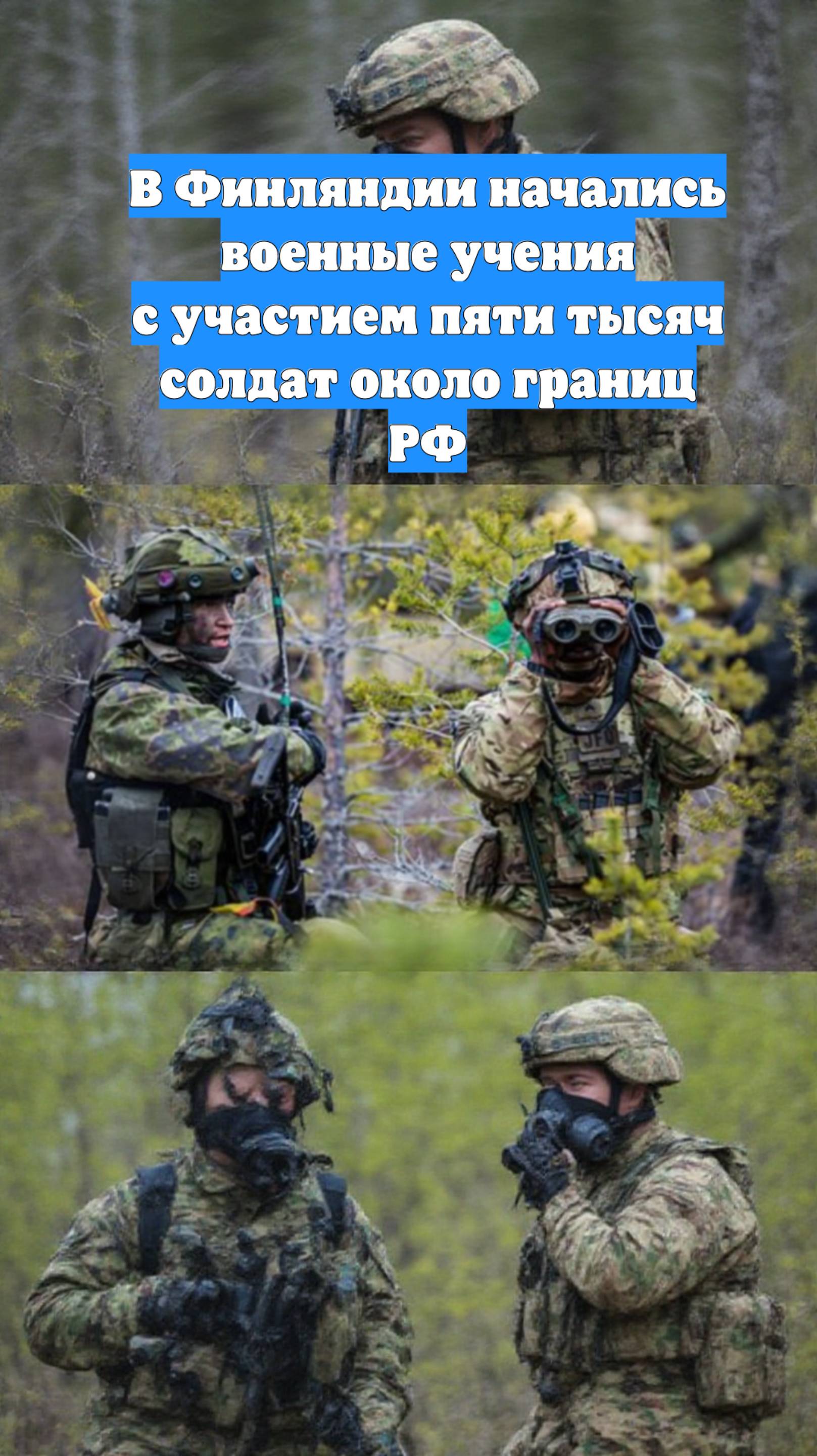 В Финляндии начались военные учения с участием пяти тысяч солдат около границ РФ