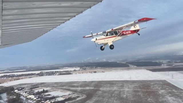 Парный полёт и роспуск. С-172 и Husky