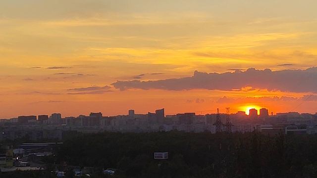 Закат из моего окна...