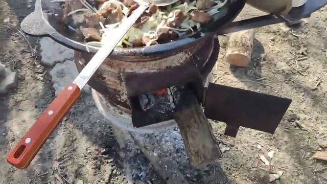 Чугунный азербайджанский садж сковорода ERBE для дачи и