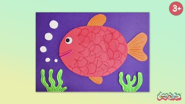 🐠 Развивающая поделка: Рыбка из цветной бумаги + учим геометрические фигуры! 🎯