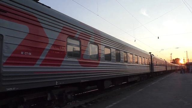 "Вологде где" ЧС4Т-508 с поездом №295 Воркута—Анапа прибы