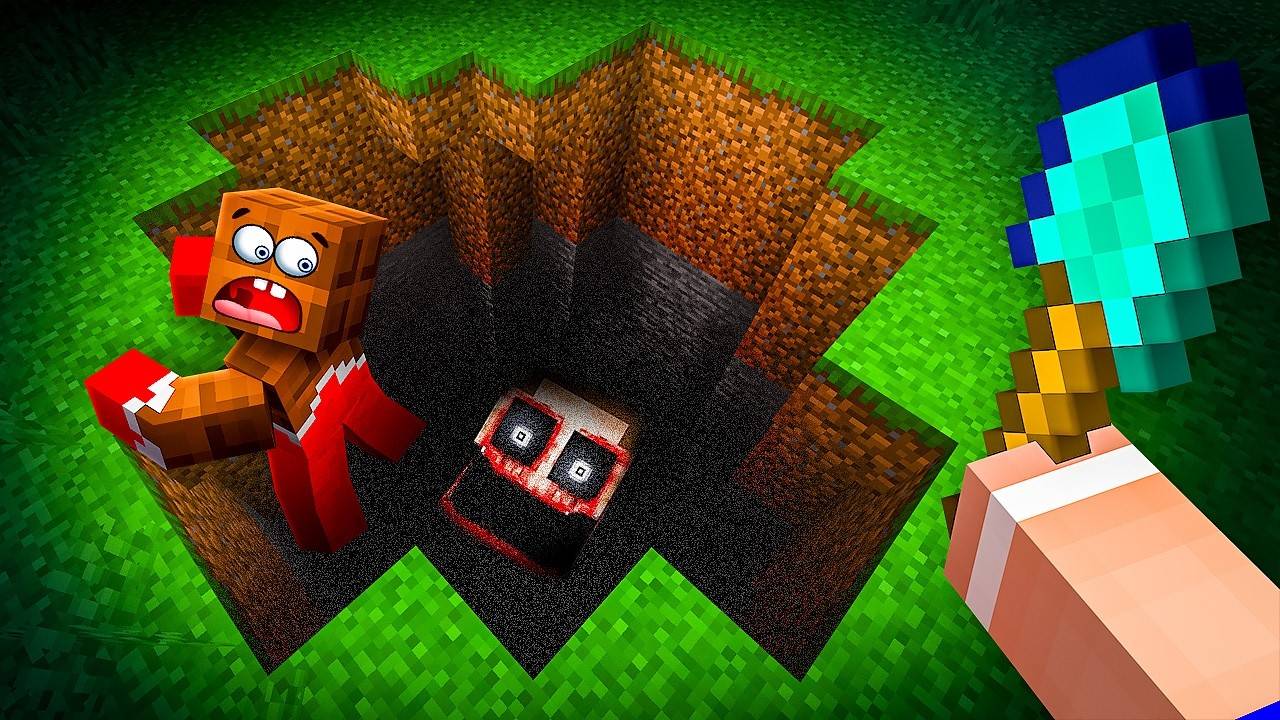 😱 НИКОГДА НЕ ВЫКАПЫВАЙ ГЛУБОКУЮ ЯМУ В МАЙНКРАФТ! Я УЖЕ ЖАЛЕЮ! MINECRAFT