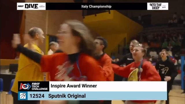 Победа на чемпионате FIRST Tech Challenge Italy команды 12524 Sputnik Otiginal
