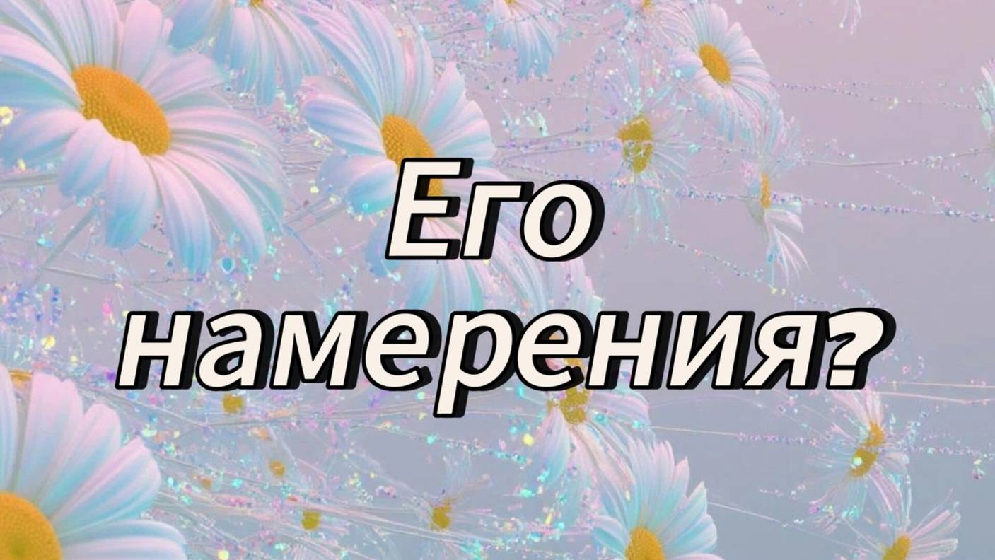 Его намерения?