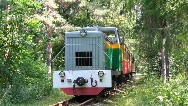 ТУ7А-3356 с пассажирским поездом Звёздная - Солнечная. Юж