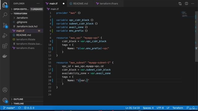 3. Create AWS VPC and Subnet