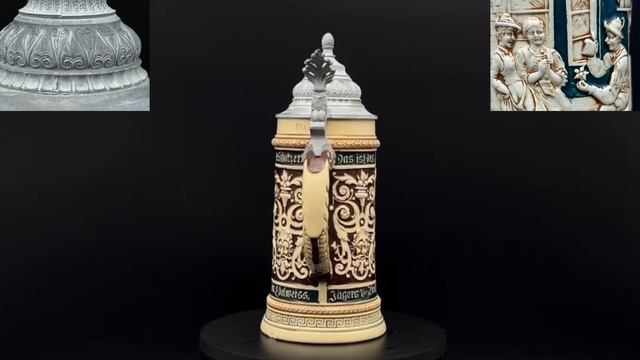 Антикварная пивная кружка Германия, Matthias Girmscheid, " Охот?