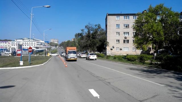 Дорожная разметка в Большом Камне