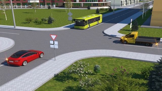 Очерёдность проезда нерегулируемого перекрёстка. П