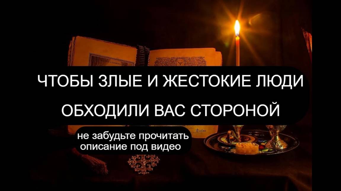 ЧТОБЫ ЗЛЫЕ ЛЮДИ ВАМ НЕ ВСТРЕЧАЛИСЬ. ПСАЛОМ 100 - 3 РАЗА ПОДРЯД.