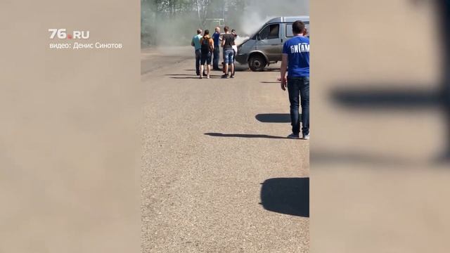 В Ярославле загорелась «Газель»