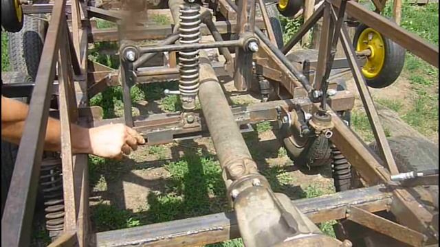 Необычное самодельное  сиденье на амортизаторе, для г?