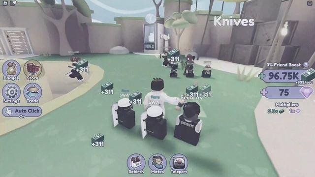 Knife🔪 clicker simulator 🎮 Открыл новую локацию😯 (Roblox)