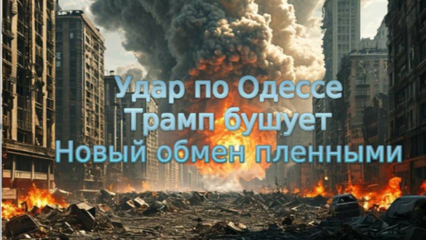 Новости СВО Сегодня-   Удар по Одессе   Трамп бушует    Новый обмен пленными