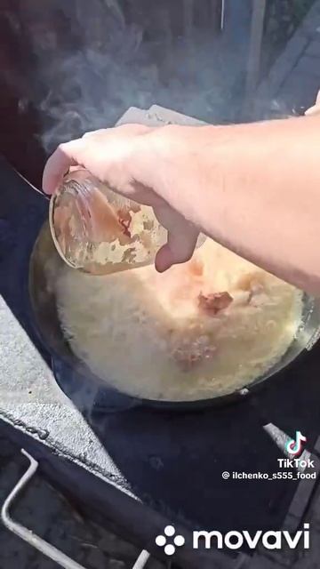 Солдатская каша на костре