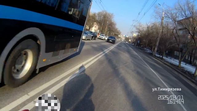 Лисян по платной дороге -нарушения ПДД ул. Тимирязева 1