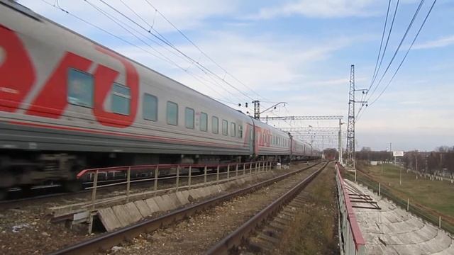 Электровоз ЭП20-045 с поездом№740А Брянск-Москва станция
