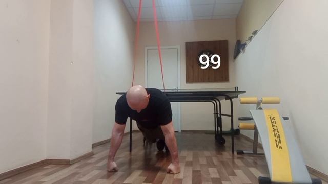 200 отжиманий на кулаках. Подсобное упражнение от ветерана гиревого спорта.