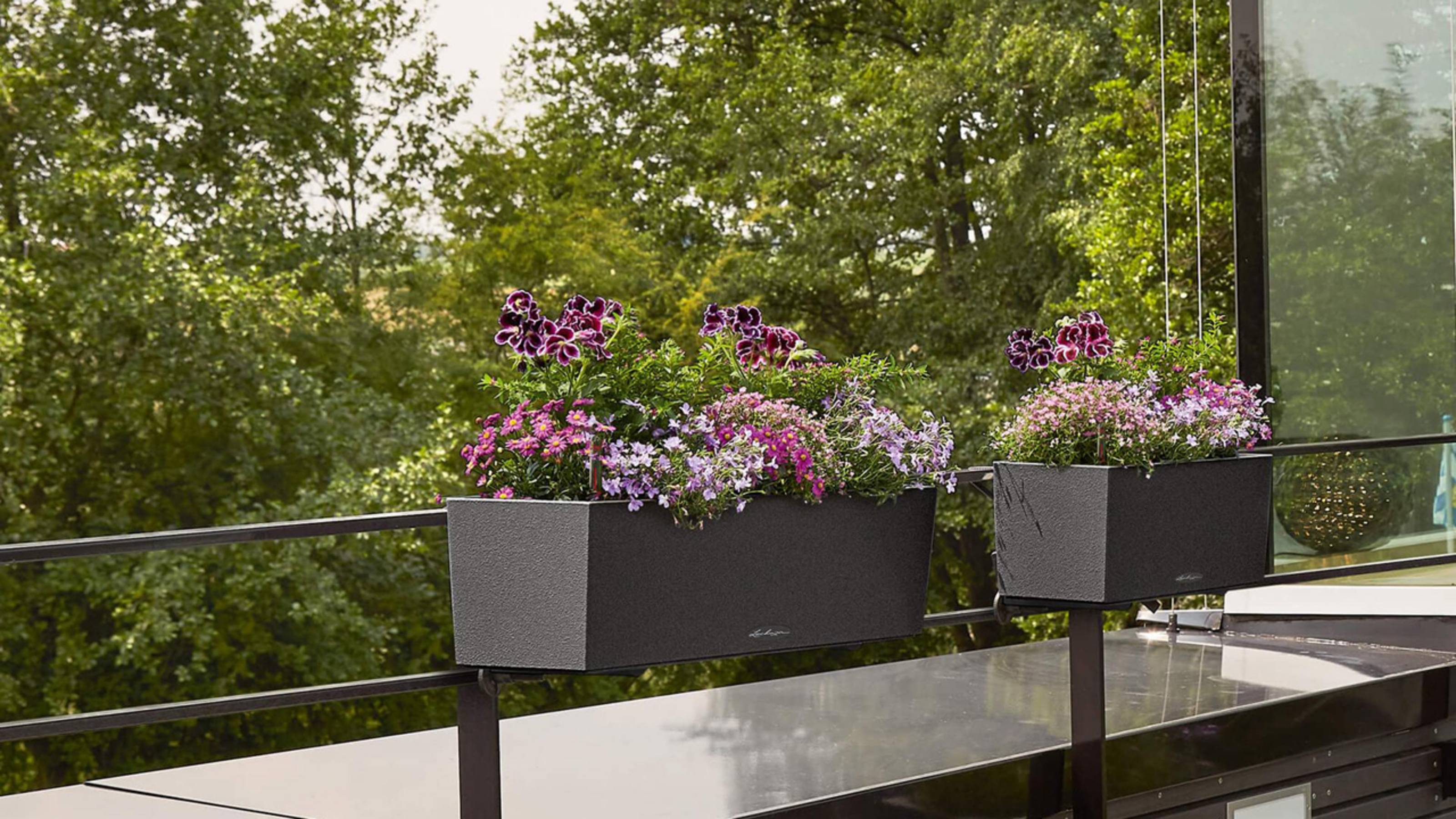 Кашпо Lechuza® Balconera Stone с автополивом