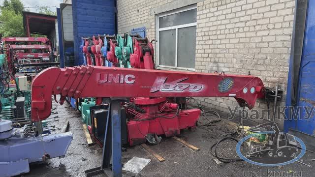 КМУ UNIC URU375USX Проверка на гидростенде (31145.105)