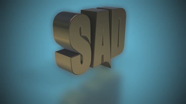 "Печальный логотип" | Оригинальный 3D-дизайн"