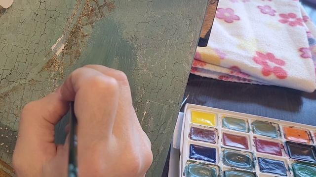 Реставрация иконы Николай Чудотворец. Пуантель.
