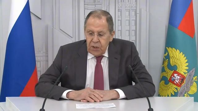 Заявление главы МИД России Сергея Лаврова по массированным атакам украинских БПЛА и..