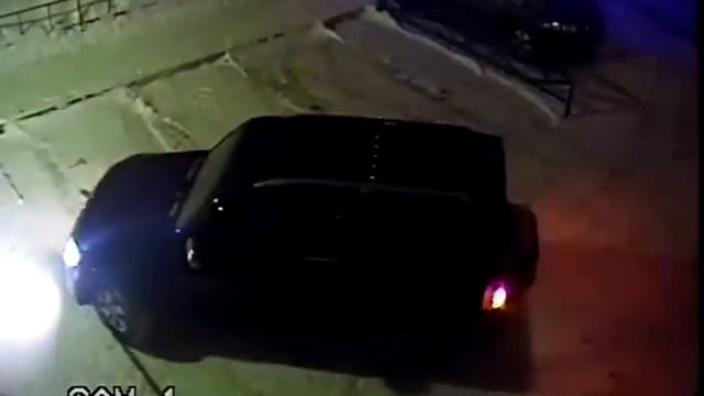 Видеонаблюдение парковка вечер