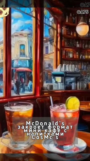 McDonald’s закроет формат мини кафе с напитками CosMc’s