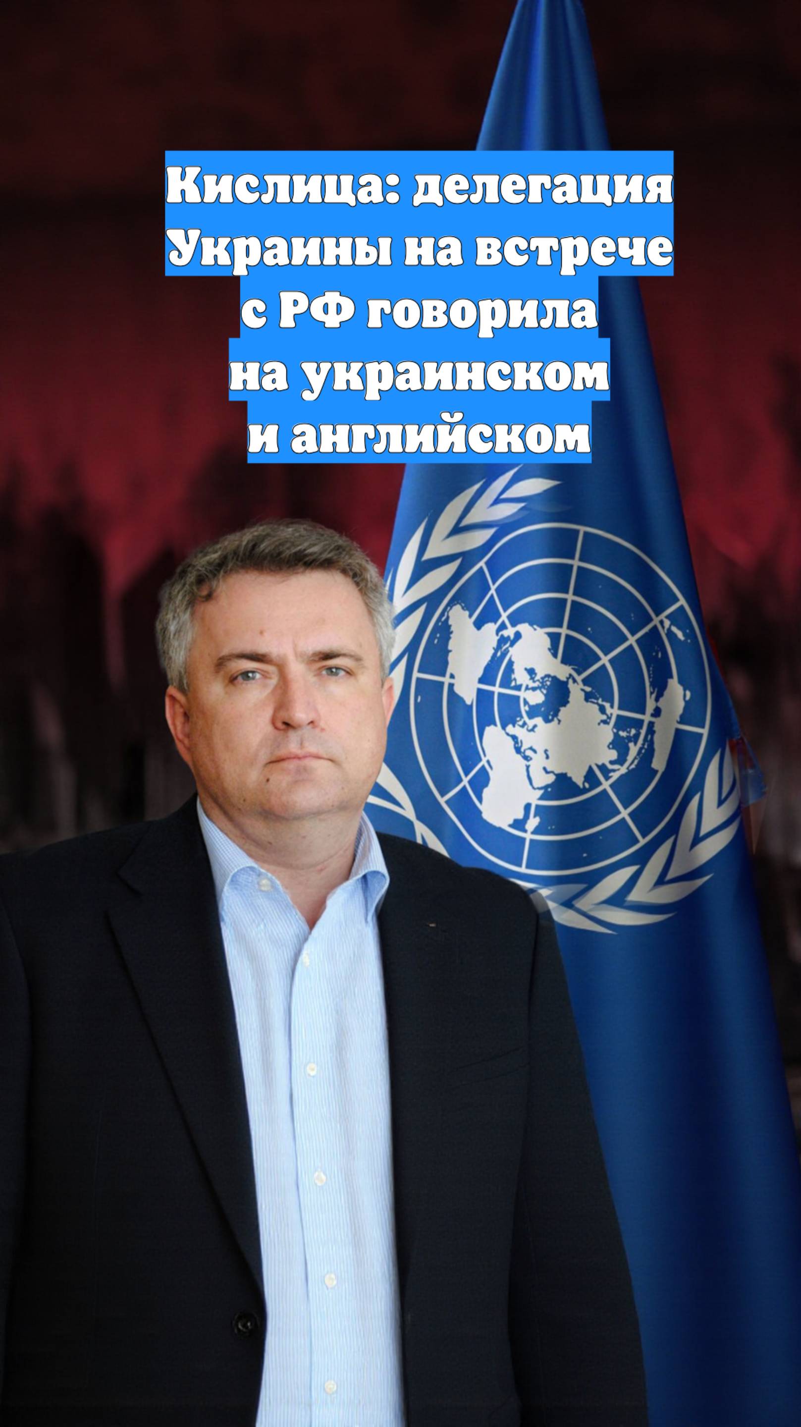 Кислица: делегация Украины на встрече с РФ говорила на украинском и английском