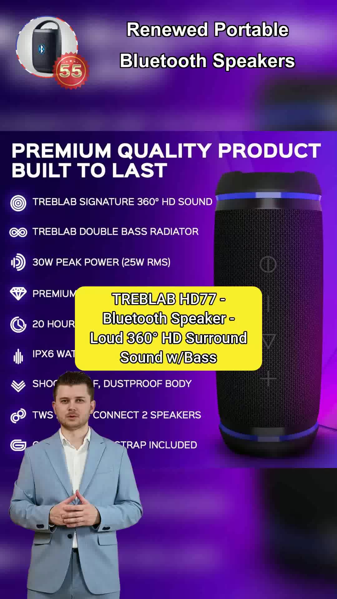 Best Renewed Portable Bluetooth Speakers for Powerful Sound in 2025