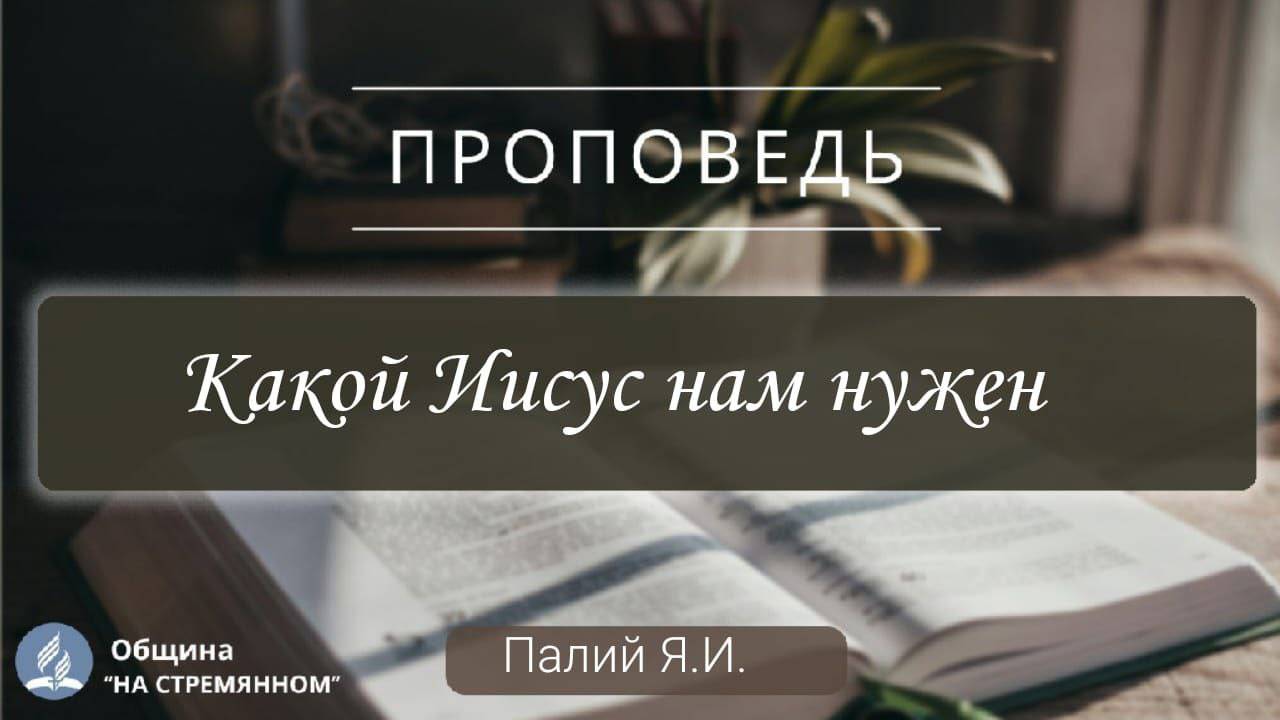 Какой Иисус нам нужен |  Христианские проповеди АСД | Палий Ярослав Иванович