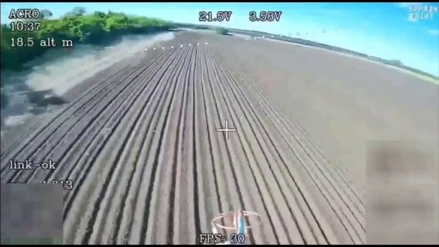 Скоростная погоня по бездорожью за расчётом FPVшников на белом X5