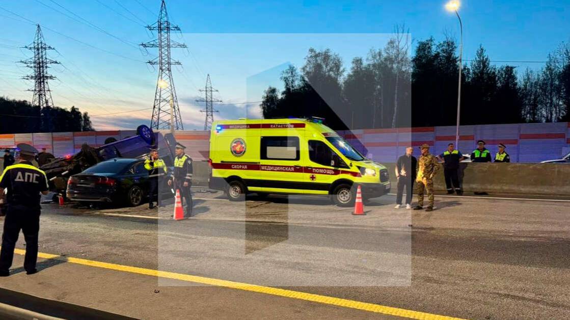 Кадры с места смертельного ДТП с микроавтобусом на трассе М-12 в Подмосковье