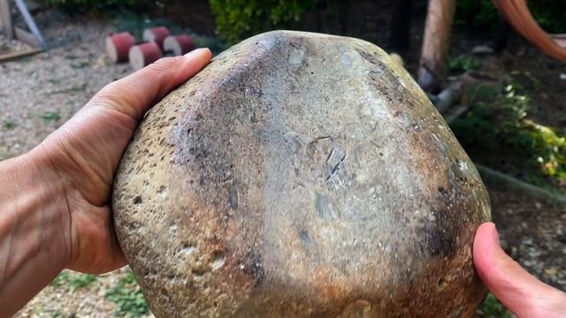 Тарелка-миска для еды из натурального морского камня
