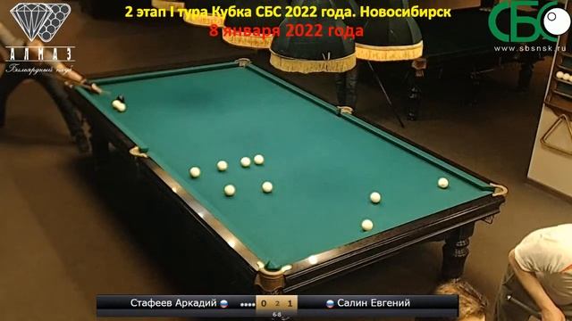 Стафеев - Салин. 2 этап I тура Кубка СБС 2022 года. Новосибирск