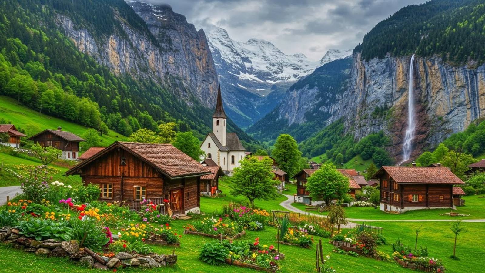 Лаутербруннен, самая красивая деревня Швейцарии, сельская местность Швейцарии | #шариклайф