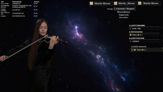 😱 Это НЕ синтезатор! Nightwish - Moondance вживую на скрипке (вы не готовы!)🎻