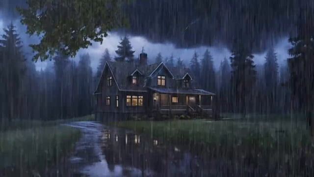 99.99% Of People Will Immediately Fall Asleep To The Sounds Of This Rain and Powerful Thunder