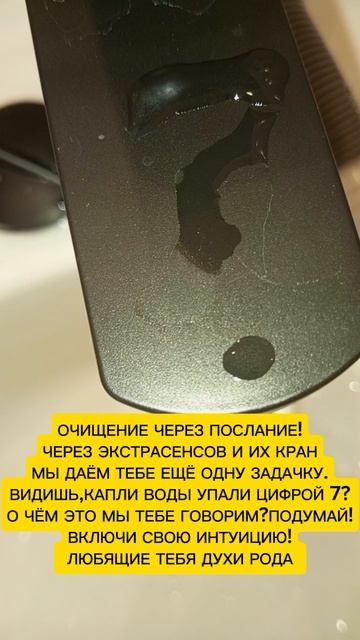 ОЧИЩЕНИЕ ЧЕРЕЗ ПОСЛАНИЕ